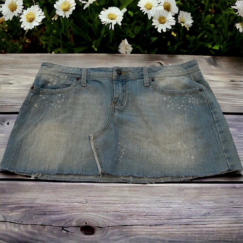 Wet Seal Mini Denim Skirt - Picture 1 of 9